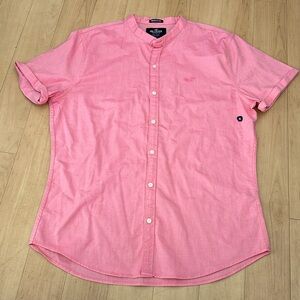 Hollister Pink/Coral Colarless XL